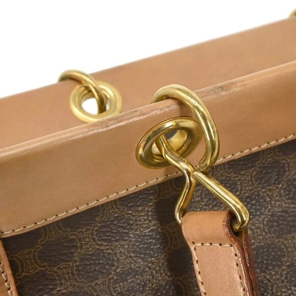 Celine Brown PVC Macadam Handbag - Picture 5 of 10